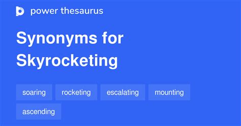 synonym for skyrocketing